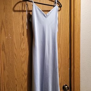 Light blue slip dress